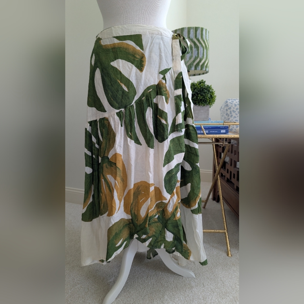 Rachel Zoe Palm Wrap Skirt